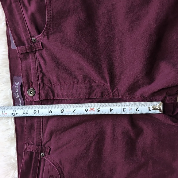 Gloria Vanderbilt Plum Purple High Waisted Denim Amanda Jeans Size 14 Petite - Picture 10 of 11